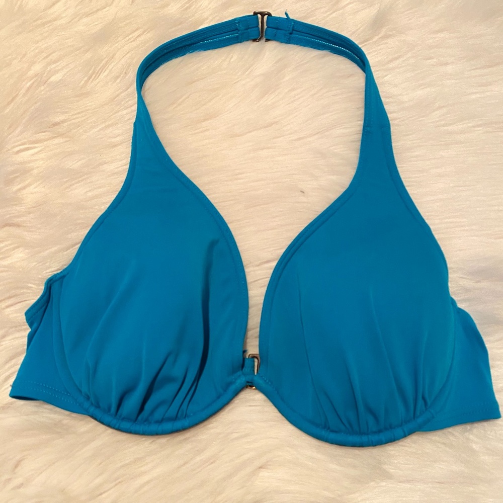 Blue bathing suit top